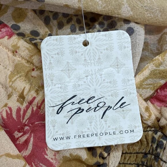 Free People “Lena” Floral V-Neck Midi Dress – Size XS (NWT) - Picture 4 of 11